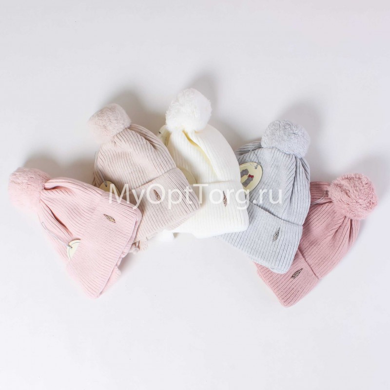 Шапка для девочки ALZ-27-3-4 AL-NAZ Шапка для девочки ALZ-27-3-4 AL-NAZ