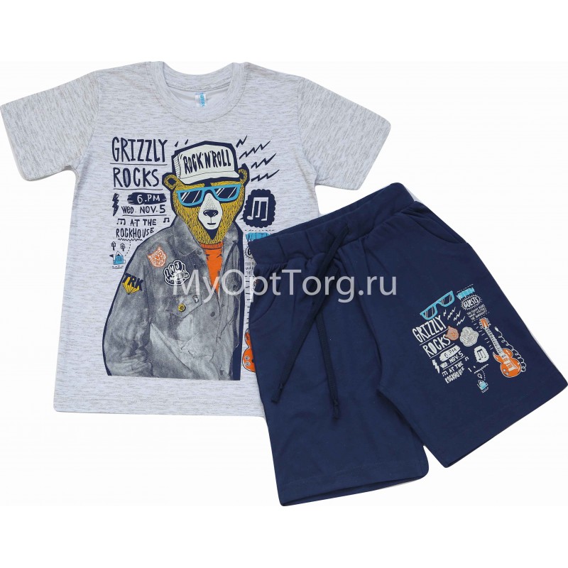 Комплект для мальчика (футболка, шорты) 1141K-6-10 Takro