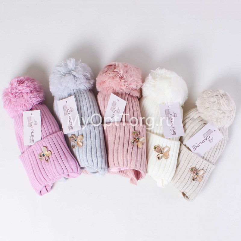 Шапка для девочки ALZ-17-5-8 AL-NAZ Шапка для девочки ALZ-17-5-8 AL-NAZ